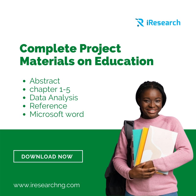 AVAILABILITY OF INSTRUCTIONAL MATERIALS FOR EFFECTIVE TEACHING AND LEARNING OF COMPUTER SCIENCE IN SECONDARY SCHOOLS IN IFELODUN GOVERNMENT AREA KWARA STATE