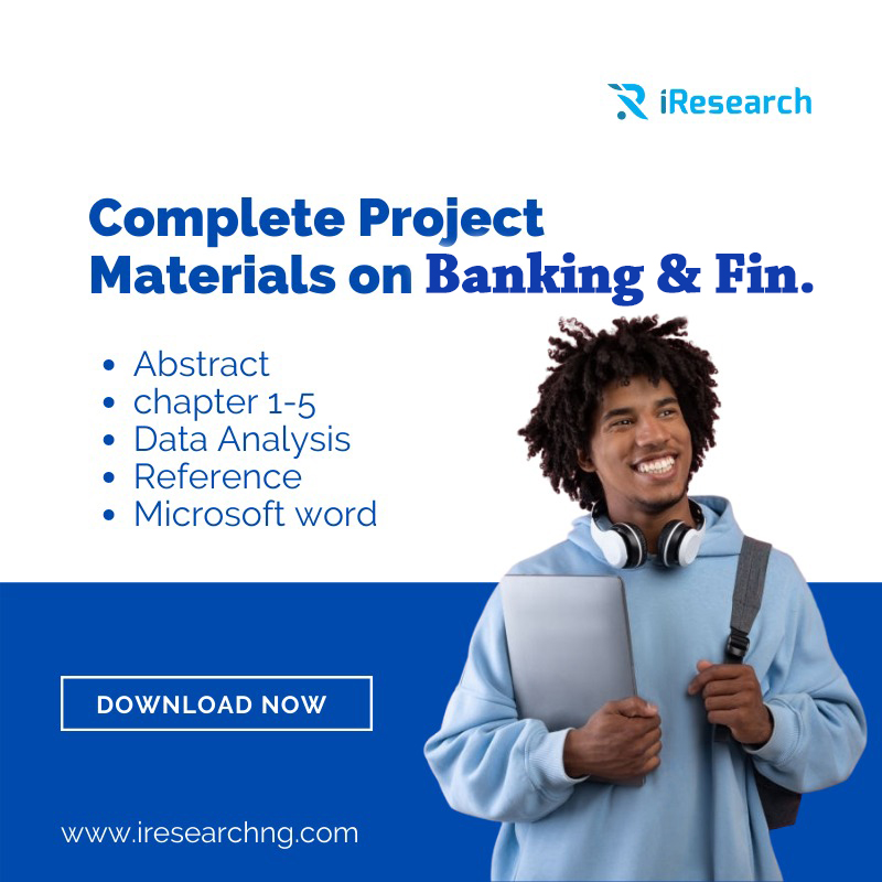 THE IMPORTANCE OF MARKETING RESEARCH IN THE NIGERIAN BANKING INDUSTRY